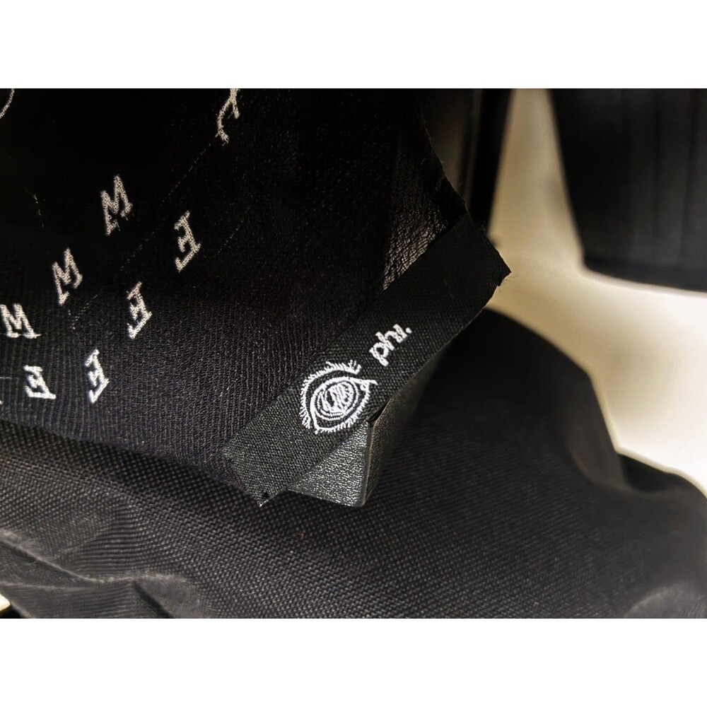 Phi Sheer Scarf Black Surrealist Horror Dark Art Print Oversize Goth Wrap 48x46 - Picture 10 of 10